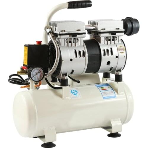 Oil-Free Quiet Pressure Air Pump Portable Small Mini Piston Air compressor power tools Manicure Airbrush air tank