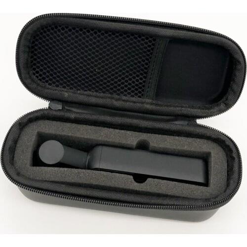 Mini Carrying Case TPU Portable Bag Storage Hard Shell Box with Carabiner for DJI Osmo Pocket Handheld Gimbal