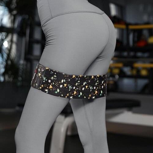 High Elasticity Resistance Bands Evenly Force Polyester Cotton Muscle Training Elastic Booty Bands Yoga Accessory for Exercise
