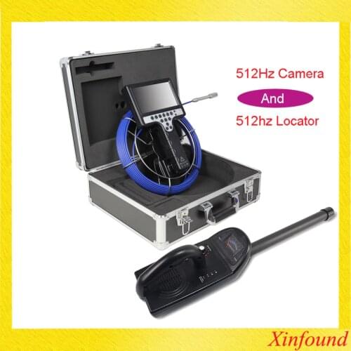 30M 23mm Endoscope pipe camera CCTV camera pipe inspection camera with 512hz sonda transmitter and 512hz locator
