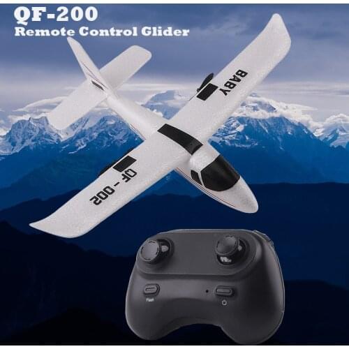 Qf-002 Beginner Electric Remote Control Aircraft Ep Foam Unmanned Glider Diy Assembly Structure Light Bar Dropshipping Zjxt