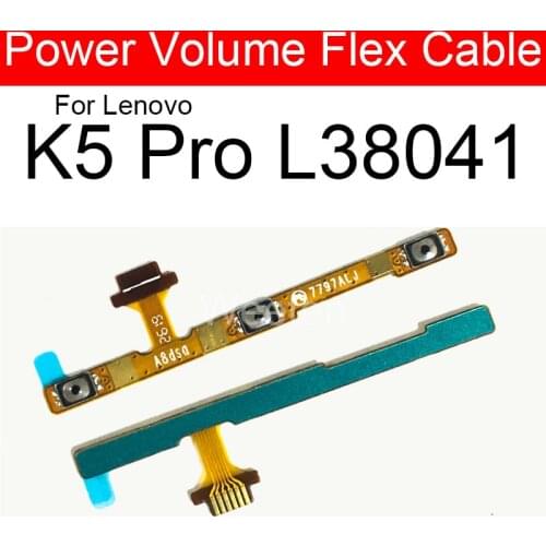 Power Volume Flex Ribbon For Lenovo K5 Pro L38041 Power&Volume Button Flex Cable Repair Replacement Parts