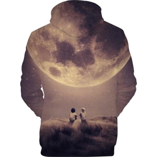 Personality Hot Fashion 3D Sweatshirt Men/women Hoodies Flame Starry Sky Print Sweatshirts Boys Autumn With Hoody Clothes