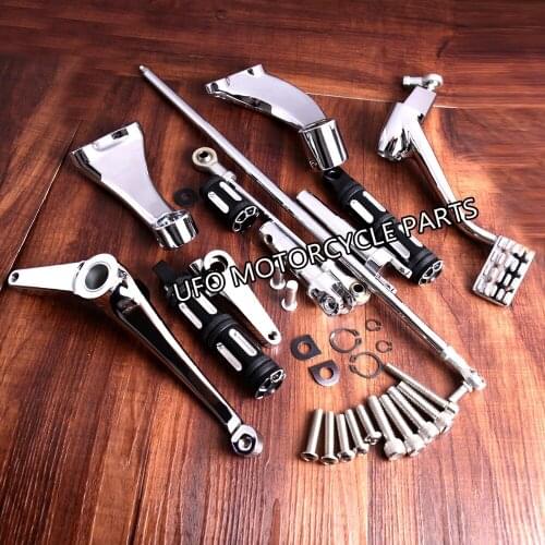 Chrome Forward Controls Control Kit Footpegs For Sportster 883 Iron (XL883N) 2009-2013