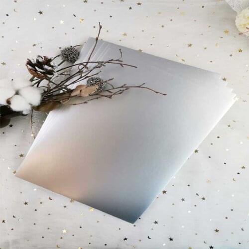 Metallic Card Silver Cardstock Paper Card A4 250gsm Paper DIY Scrapbooking paper pack craft Background pad