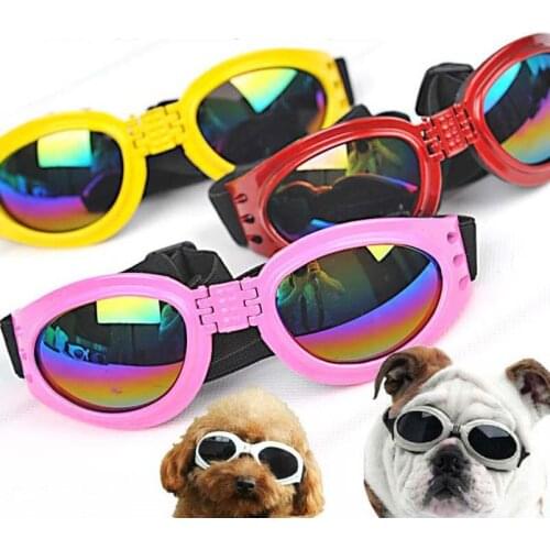 Cool Foldable Dog Pet Glasses Pet Sunglasses waterproof Big Dog Pet Eyewear Fashionable Dog Protection Goggles UV Sunglasses