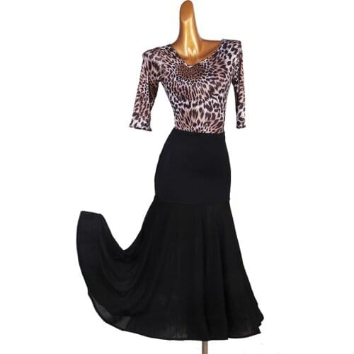 Ballroom dance dresses competition waltz dress pattern dance dresses top bodysuit skirt set