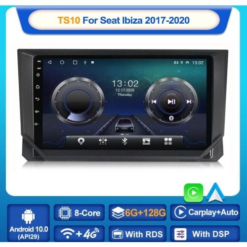 MEKEDE 6+128GB 8-Core Android 10.0 For Seat Ibiza 2017 - 2020 Car Radio Multimedia Video Players Android Auto CarPlay 2 din dvd