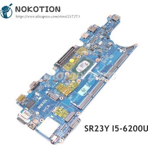 NOKOTION CN-0YM98P 0YM98P YM98P ADM60 LA-C621P For DELL Latitude E5270 Laptop Motherboard SR23Y I5-6200U CPU DDR4