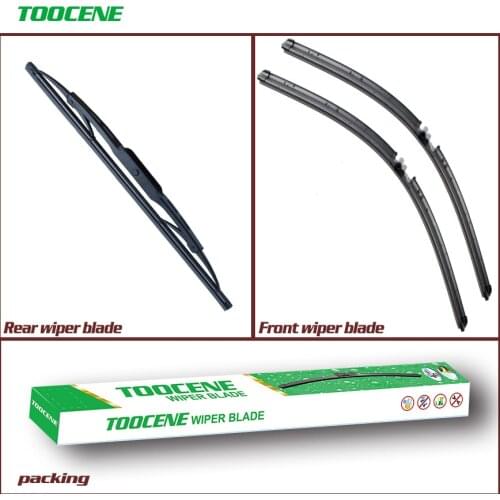Front and Rear Wiper Blades For Porsche Cayenne 2003-2006 Rubber Windscreen Wipers Auto Car Accessories 26+26+13