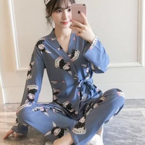 Pregnant Womens Pajamas Set For Pregnancy Spring Autumn Confinement Clothes For Postpartum Breastfeeding Nursing 2021 Plus Size
