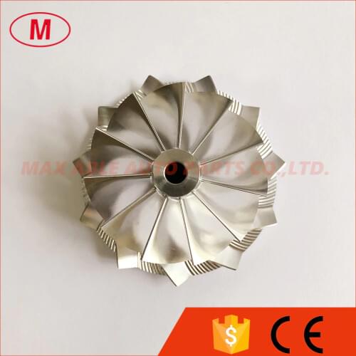 RHF55 52.56/68.00mm 11+0 blades high perforance Turbo Billet/milling/aluminum 2618 compressor wheel