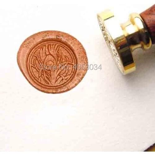 Peacock Feather Sealing Wax Stamp Kit Peacock Feather Wax Seal Stamp Peacock Wax Stamp