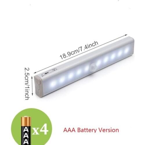 LED Night Light magnetic wardrobe warm white color band PIR motion sensor mode is suitable for table lamp family dormitory