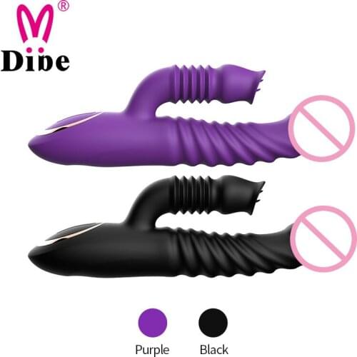 7 vibration modes Female masturbation vibrator Telescopic double shock AV stick Heating G-Spot Vibrating stick Sex toys