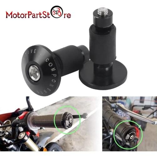Universal Motorcycle Bike 7/8" Handlebar Grips Bar End Plugs Caps 22mm Handle Bar Ends Cap For Yamaha Suzuki Kawasaki Ducati