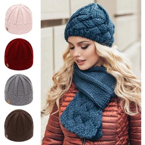 Autumn Winter knitted Beanies Hats Thick Warmer Skullies Caps Outdoor Riding Sport Bonnet Handmade Crochet Hats 2021 New