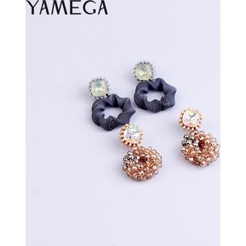 YAMEGA Fashion Handmade Earrings For Women Unique Statement Drop Crystal Earrings For Girls Jewelry Gifts New Arrival 2019