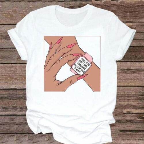 Women Funny Letters New Cute Fashion Graphic Short Sleeve Kawaii Clothes Tshirt Top Lady Print T Female Tee T-Shirt