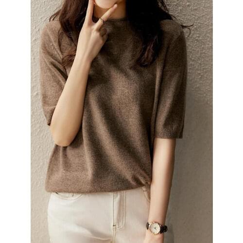 2021 Knitted Women Sweater Pullovers Mock Neck Autumn Summer Basic Women Sweaters Plus Size Slim Fit high quality Top Black Gray