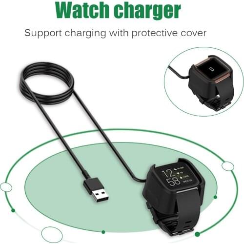 1m USB Charger Smart Watches Fashionable Cable 2 Charging Cable Charging Lightweight Accessories for Fitbit Versa