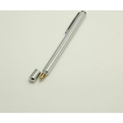 200pcs 2 in 1 Pointer Telescopic Extendable Steel Ballpoint Pen Teaching Tool Pen Metal pens