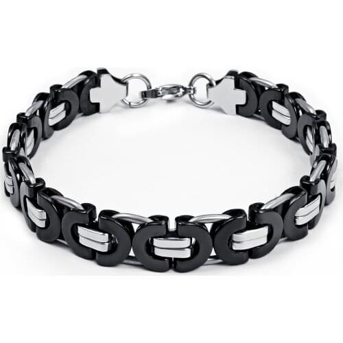 2021 Fashion European And American Style Jewelry Stainless Steel Vintage Suitable For Mens Domineering And Simple Bracelet