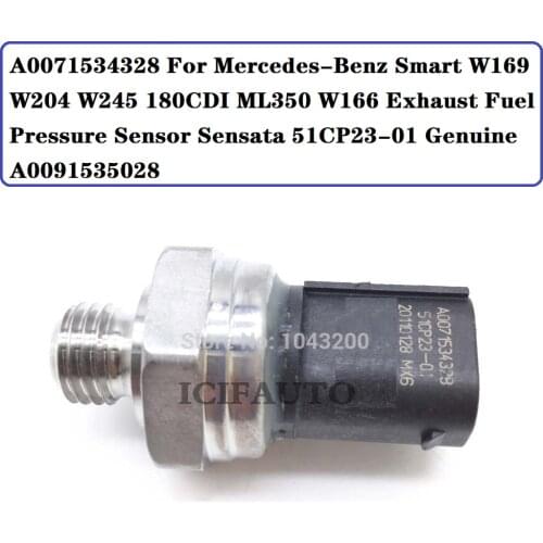 A0071534328 For Mercedes-Benz Smart W169 W204 W245 180CDI ML350 W166 Exhaust Fuel Pressure Sensor Sensata 51CP23-01 Genuine