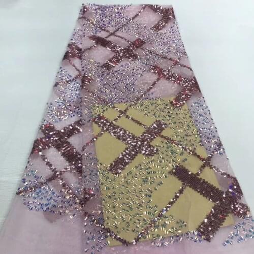 African French lace fabric High quality African tulle mesh lace fabric Sequins African mesh lace J40611