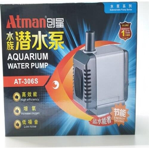 Atman 1 pieceA T-301S/302S/303S/304S/305S/306S fish tank submersible pump aquarium small ultra-quiet fountain pump water pump