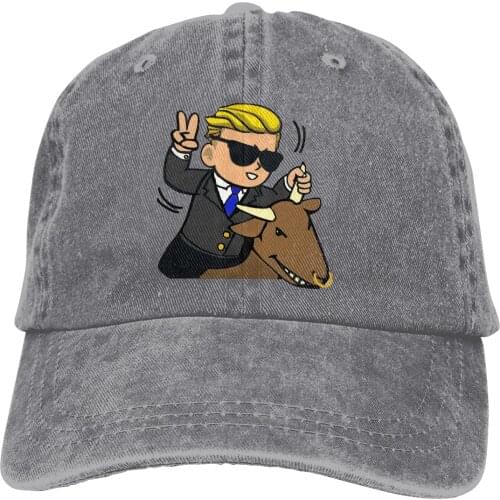 StockExchangeWagers Kid Riding A Bull The Baseball Cap Peaked capt Sport Unisex Outdoor Custom WSB WallStreetBets Bitcoin Hats