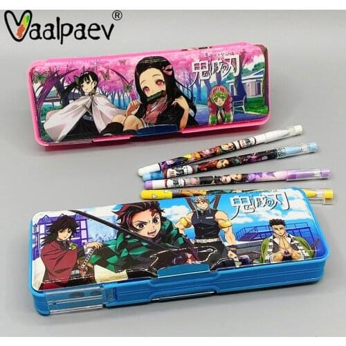 Sumikko Gurash Study Supplies Demon Slayer School Pencil Case Anime Stationery Toy Anime Kimetsu no Yaiba Peripheral Products