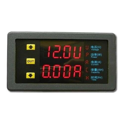 Digital multimeterDC current voltage Dual display table capacity table 20A 75V solar cell test