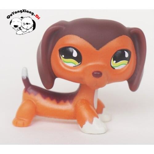 CWG007 Pet Shop Animal Savannah Savvy Dachshund Dog action Figure cute puppy