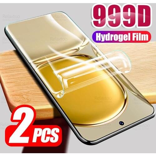 For Huawei P50 Pro Screen Protector 2pcs Full Coverage Hydrogel Soft Protective Film For Huaweip50 Huawey P 50 P50Pro Not Glass