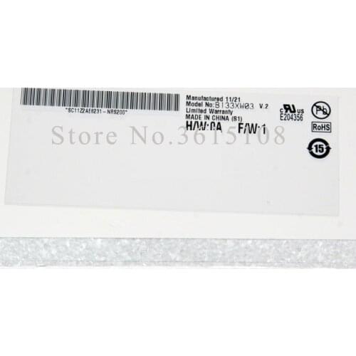 B133XW03 V.2 Glossy Matrix for Laptop 13.3 LED Screen LCD Display HD 1366X768 40PIN Replacement