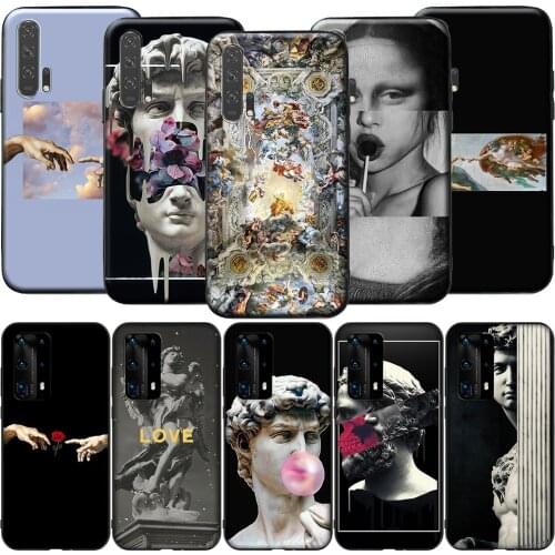 GX137 Michelangelo Art Statue Aesthetic for Huawei Y5P Y6P Y7A Y8P Y9A Mate 10 20 30 Pro Lite Nova 2i 3 3i 4 5 5T 7 SE P Smart Z