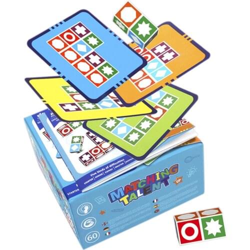 Match Master Checkerboard Board Game Match Mad ness Montessor For Child Wooden Challenge-Level Toys Multiplayer Educational Toys