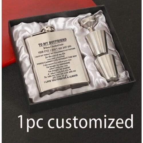 Gifts Infinity Custom Engraved Liquor Flask - Inexpensive Customized Personalized Stainless Steel Flask Droshipping JH021