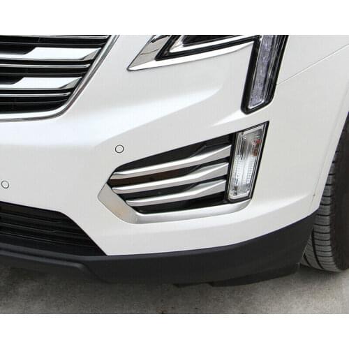 ABS Matte Front Fog Light Cover Trim 6pcs For Cadillac XT5 2016 - 2019