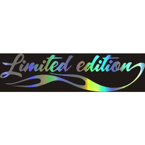 Fashion Personality Laser Limited Edition Car Stickers Pvc Fancy Auto Motorcycle Accessories Waterproof Sunscreen Decal 16cm*4cm