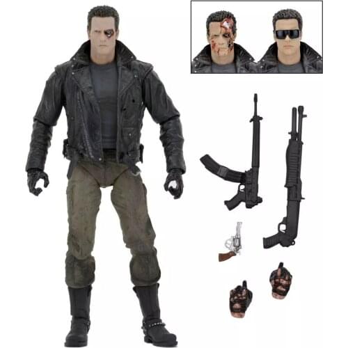 NECA Terminator Ultimate T-800 Police Station Assault 7 Inch Action Figure Toy