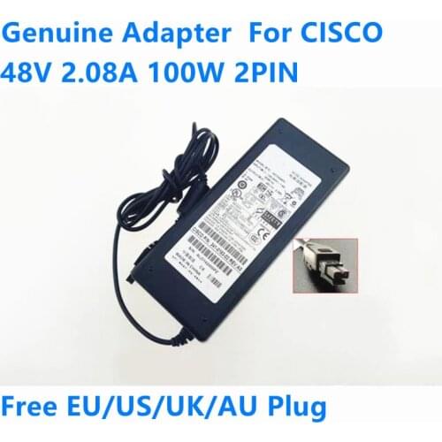Genuine AD10048P3 99W 48V 2.08A 2PIN AC Adapter for CISCO ASA 5505 ASA5505 341-0183-PWR-5505 Firewall Power Supply Charger