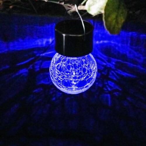 LED String Fairy Lights Decorative Lightingr No Wiring Glass Ball Colorful Waterproof Solar Spotlight Lamps