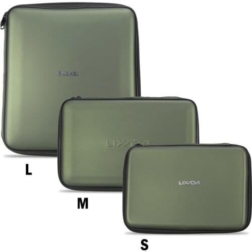 Lixada Fishing Tackle Box Fishing Accessories Padded Bite Alarm Storage Case Fishing Tool Protection Box for Pesca