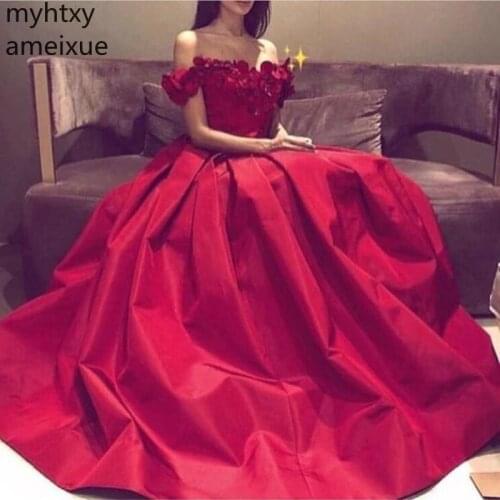New Arrival Off The Shoulder Long Red Plus Size Evening Dress 2021 Vestidos De Noche Prom Gowns Party Ever Pretty Sexy Dresses