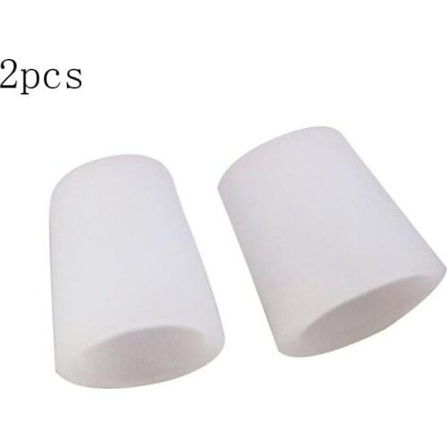 1 Pair Silicone Gel Protector Little Toe Tube Corns Blisters Corrector Pinkie Gel Bunion Toe Finger Protection Gel Sleeve