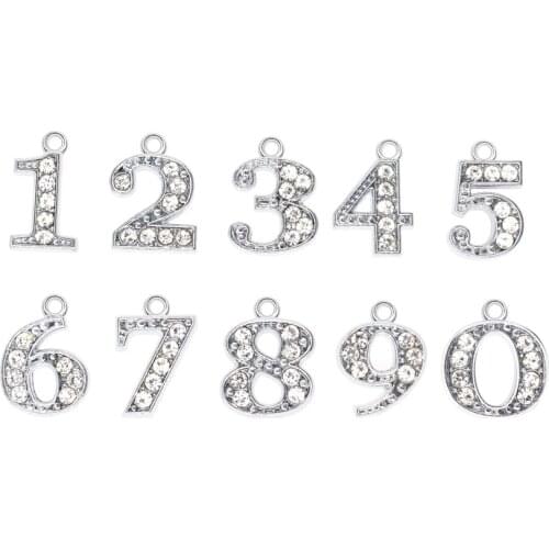 1 piece 15mm Dangle Charm silver color English letters DIY Accessories pendant for necklace or bag