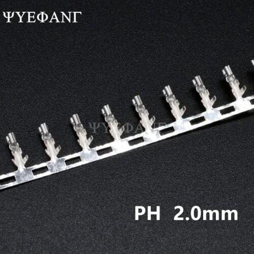 100pcs/LOT JST PH 2.0mm terminal Wire Cable for Housing ph2.0 2mm Female Male Connector for ph2.0 multiple pins