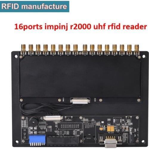 16ports multiple tag uhf rfid reader with development-board TCP/IP rs232 work with pannel antennas in warehouse/farm tracking